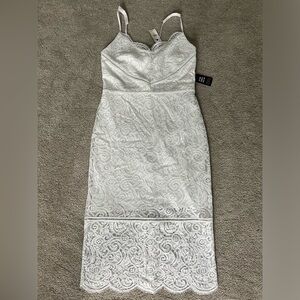 Express white lace dress
